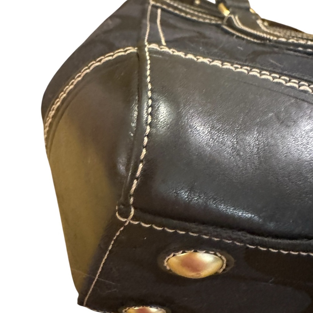 Coach Hampton Signature Stripe Satchel — 2007 - Picture 9 of 12